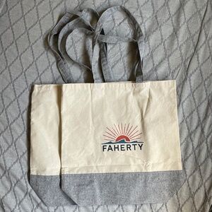 Faherty Canvas Tote Bag selling both together